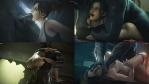 Claire Caught By Mr.X?Fugtrup? - ﻿3D animation on Crohasit